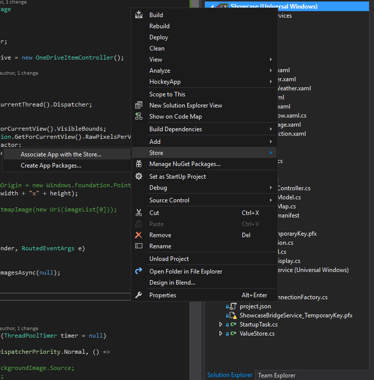 Associating with Store